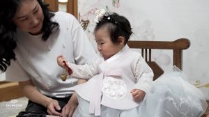 Асянди (아스얀디). Даше один годик! корейская церемония.