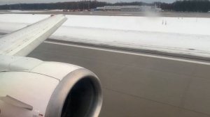 Посадка во Внуково Boeing 737-400 Utair