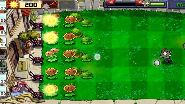Растения против зомби 8 уровень #1 смотреть онлайн