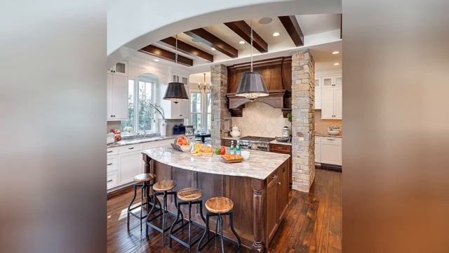 75 All Cabinet Finishes Kitchen With Cement Tile Backsplash Design Ideas You'll Love 🟡 смотреть онлайн