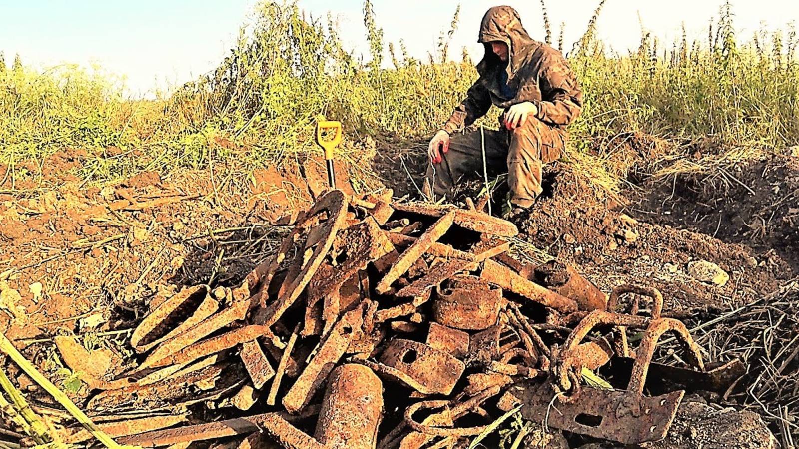 Не поверил, что нашёл некопанные места. Коп металлолома, увозим металл и возвращаемся обратно.