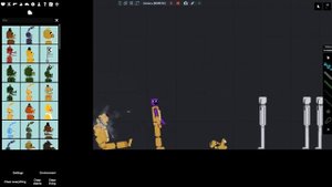 The scene with the death of William Afton (the failure of springlock at Springbonnie)