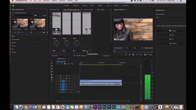 Mixing audio in Adobe Premiere Pro in 1 minute смотреть онлайн