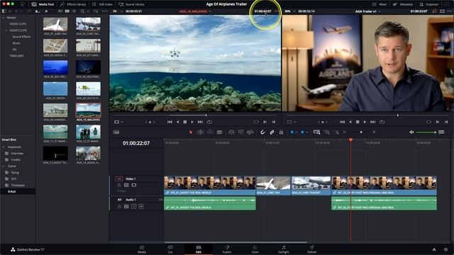 DaVinci Resolve 17 — Edit 1, введение смотреть онлайн