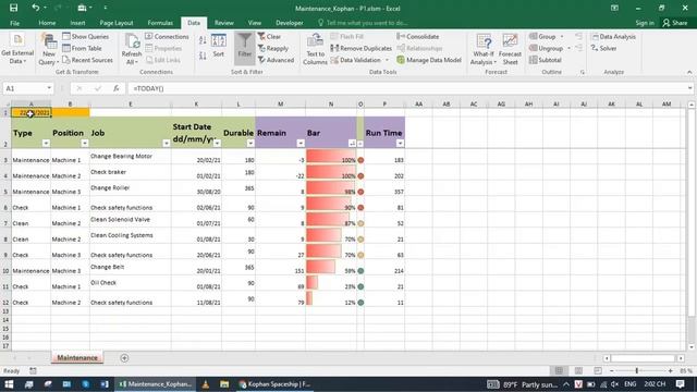 Excel vba maintenance plan for Jobs P1 English смотреть онлайн