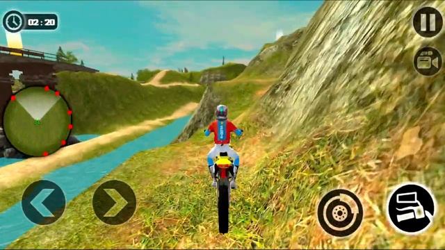 Motocross Cyber Stunts - Uphill Wood Racing Bike - #42 Android GamePlay On PC смотреть онлайн