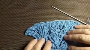 два варианта кромки шали и закрытие петель