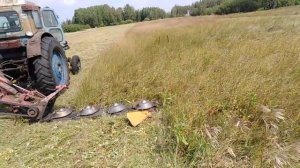 Косим сено на т40