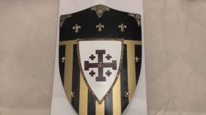 Щит Тамплиера геральдический, Knights of Jerusalem shield AG875