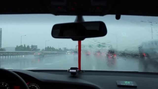 Антидождь Аквагель, тест во время дождя