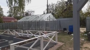 Теплица со стеклом БОТАНИК Стандарт 2,8х5м без окраса