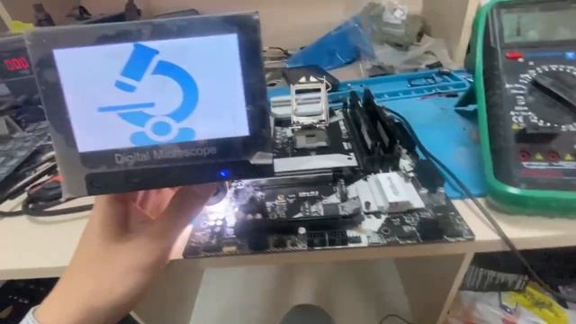 Ремонт материнской платы ASRock B460M Pro4. Не включается