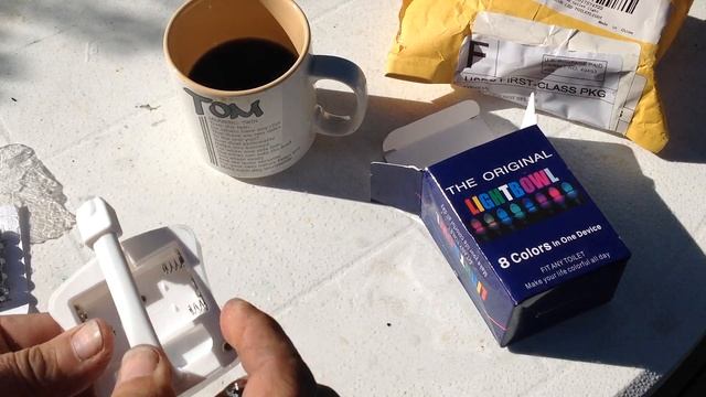 8 color LED motion activated toilet bowl light..First unboxing.