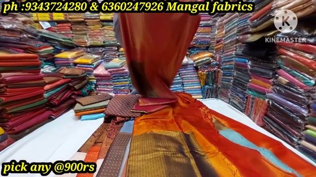 chickpet wholesale silk saree's & fancy saree's festival special offer|single saree courier availab смотреть онлайн