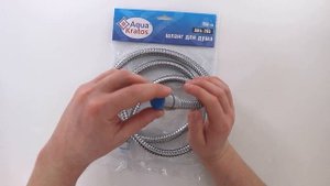 Шланг для душа нержавеющая сталь 1,5 м 1/2"(импорт) - 1-2"(импорт) AquaKratos AKs-263