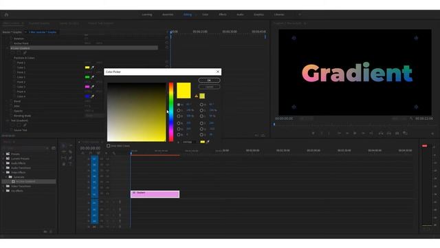 How to add Gradient to text in Adobe Premiere Pro смотреть онлайн