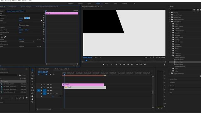 Adobe Premiere Pro|| Custom Linear Wipe Transition effect смотреть онлайн