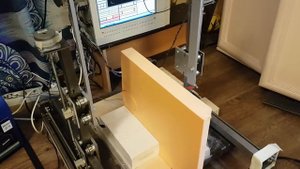 4 axis CNC foam cutter  TETRIS Technology Test 1. ЧПУ пенорезка