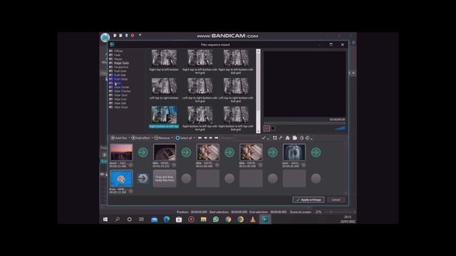 How to add transition effects in a video using vsdc