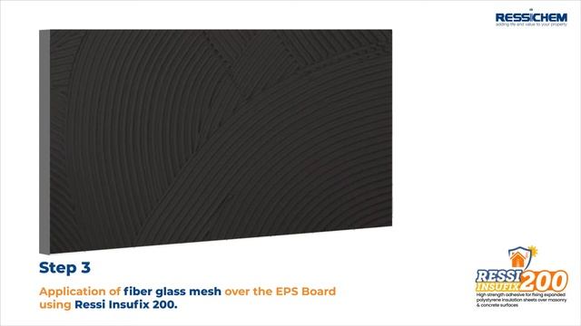 Wall Insulation system using EPS Sheets (EIFS - External Insulation Finishing System)