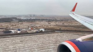 Посадка в Санкт-Петербурге Airbus А321 Аэрофлот