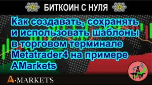 Как создавать, сохранять и использовать шаблоны в торговом терминале Metatrader4 на примере AMarkets