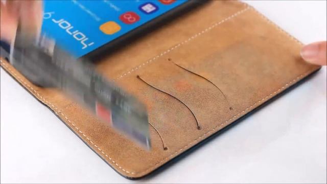 Huawei Honor 9 PU Leather Wallet Case with Suede Interior Colour: Black смотреть онлайн