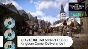 KFA2 CORE GeForce RTX 5080 Black | Kingdom Come: Deliverance 2 | 1440p (2K) разрешение