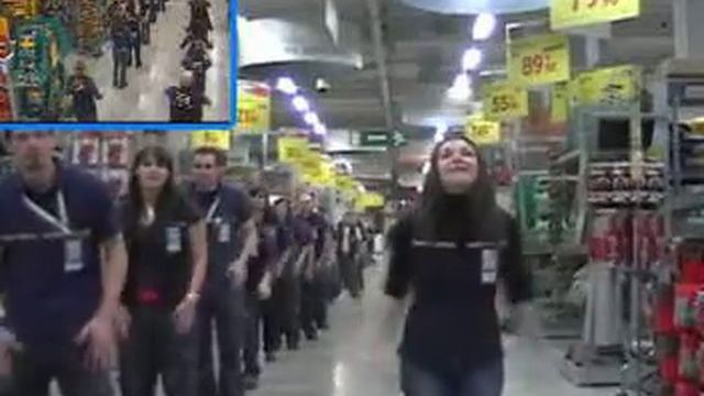 flashmob castorama val d'europe premiere version.avi смотреть онлайн