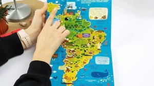 Книга с окошками Атлас мира Malamalama Энциклопедия для детей