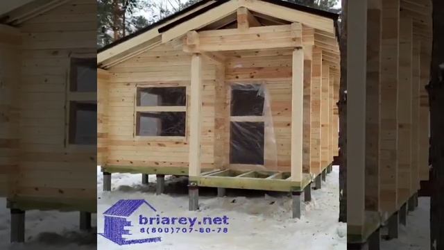 Баня из сухого бруса. смотреть онлайн