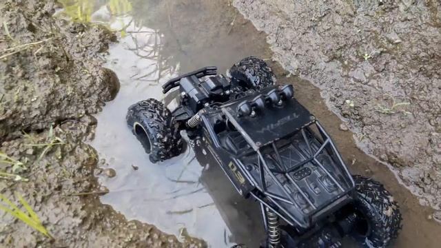 Test Drive Mobil Balap Offroad Remote Control di Sawah