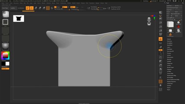 ZBrush 2020 - MoveInfiniteDepth Brush