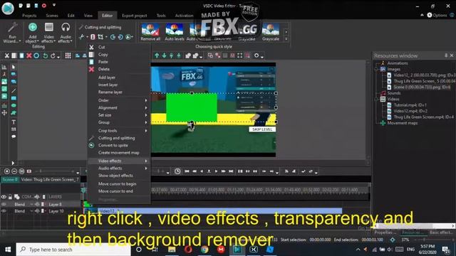 How to make a green screen video using VSDC Editor! смотреть онлайн