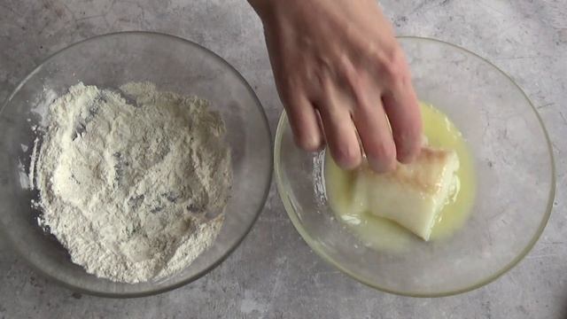 Треска с лимоном в муке. Быстро, просто, очень вкусно!
