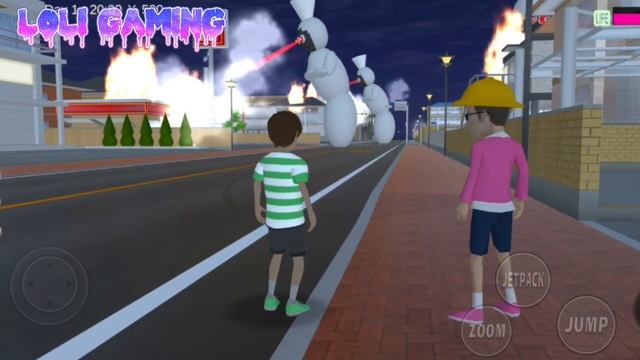 Yuta panik pocong bisa menyemburkan api 😱😱😱‼️‼️sakuraschoolsimulatoridprops смотреть онлайн