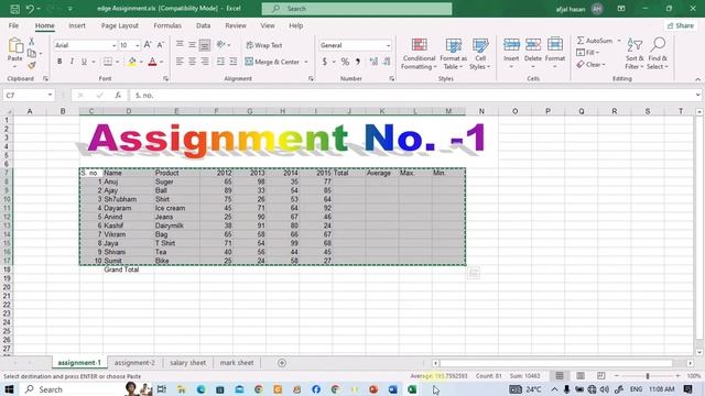 Microsoft Excel A to Z Tutorial 2021 ( हिंदी ) - Complete MS Excel Beginners to Advance Tutorial