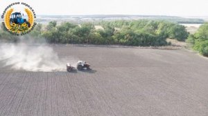 Посев озимой 2020 (пар). Трактор ЮМЗ-6 с сеялкой СЗ-3.6. Перевернули трактор с краном.