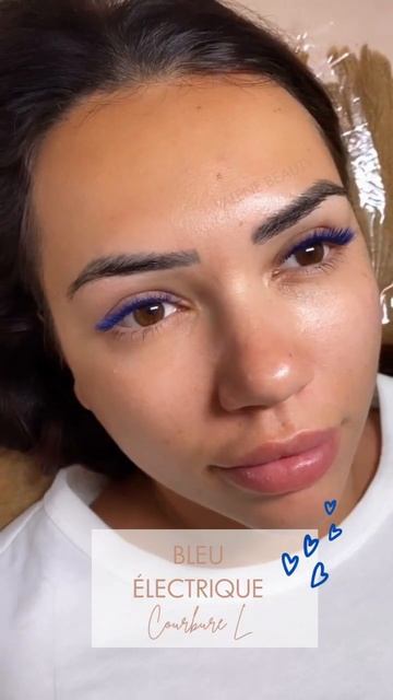 Pose de Cils Couleur Bleu Électrique Courbure L | Techniciennes de Cils смотреть онлайн