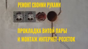 Ремонт своими руками. Прокладка витой пары, монтаж интернет-розеток