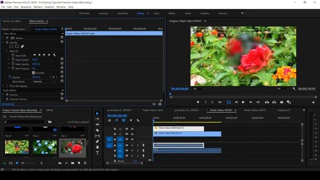 ADOBE PREMIERE PRO TUTORIAL: How to use MASK TOOLS inside Premiere Pro CC