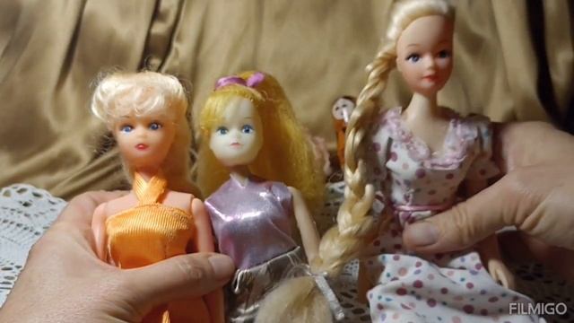 734. Куклы на странных телах и куклы дутики. (Видео снимала давно)