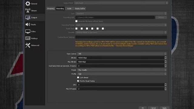 BEST OBS RECORDING SETTINGS FOR 2020 | 1080/60FPS смотреть онлайн