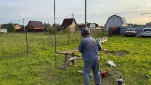 Варим Каркас для навеса для мангала своими руками. Красимся это. И на отдых шашлычок.