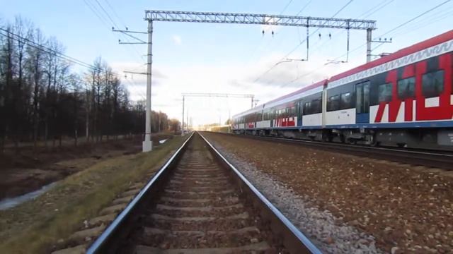 ЭГ2ТВ-034 "Иволга 2.0" рейсом Одинцово - Лобня на участке Лобня - Шереметьевская. смотреть онлайн