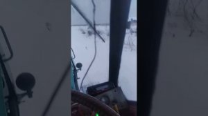т-150 гусеничный по целому снегу.