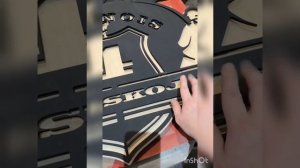 Адресная табличка с подсветкой, коррекция рисунка