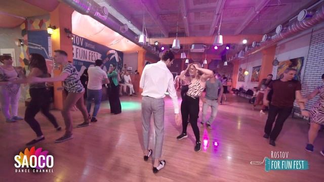 Sergey Gazaryan and Olga Saprunova Salsa Dancing at Rostov For Fun Fest Russia Sat 02.11.2019