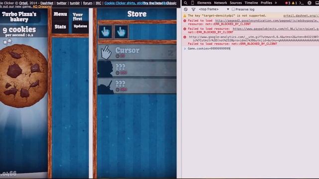 Взлом Cookie Clicker смотреть онлайн