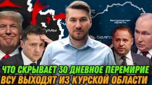 К чему приведет 30 дневное перемирие. Суджа -ВСУ выводят войска. Путин -Трамп новые переговоры.